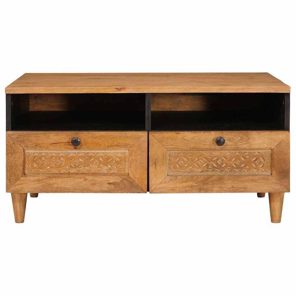 Coffee Table Light brown 80 x 54 x 40 cm Solid mango wood